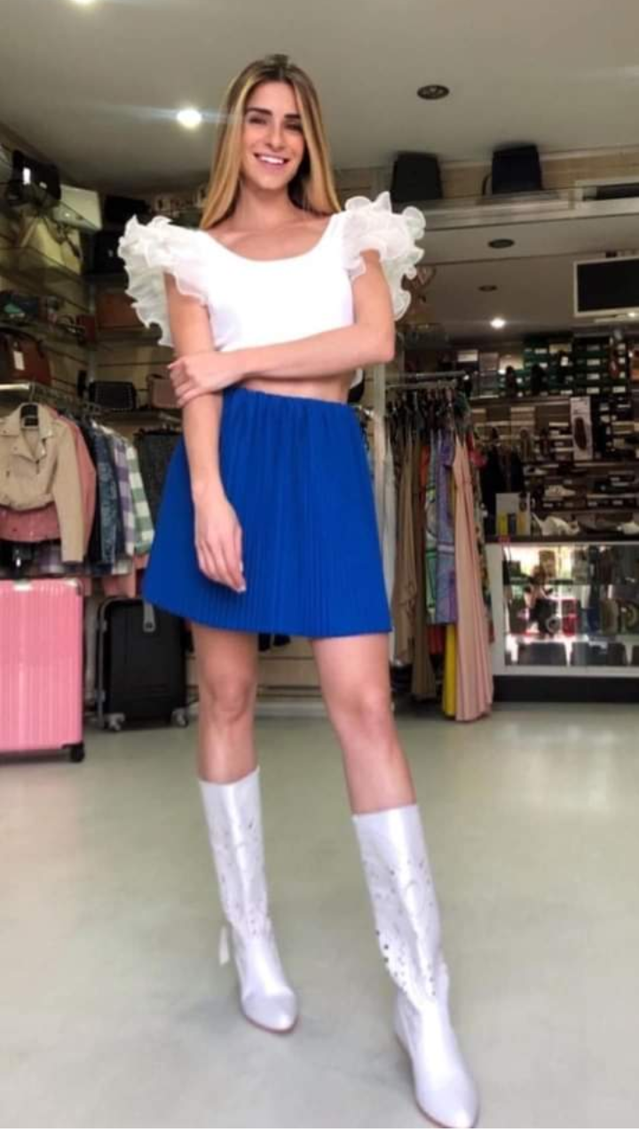 Gonnellina Marilyn bleu