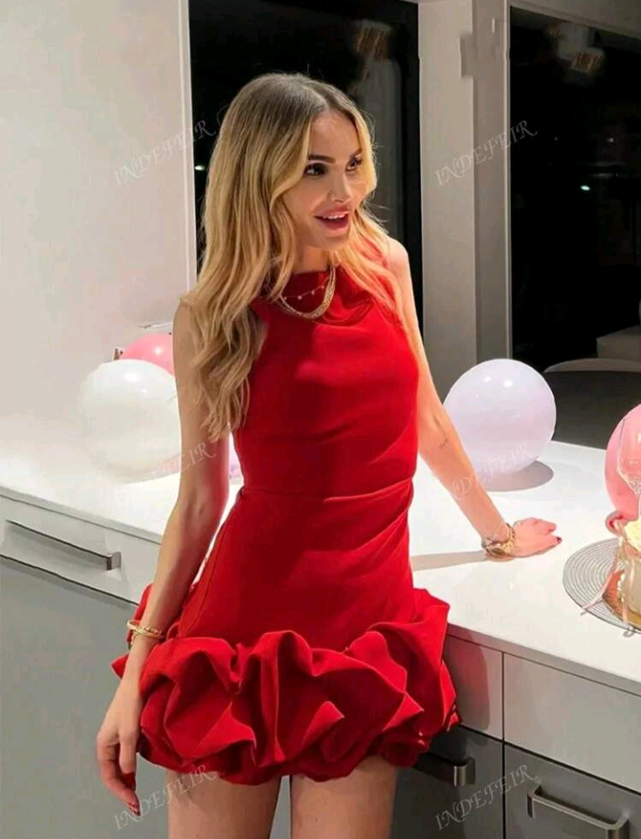 Mini abito Gatsby rosso