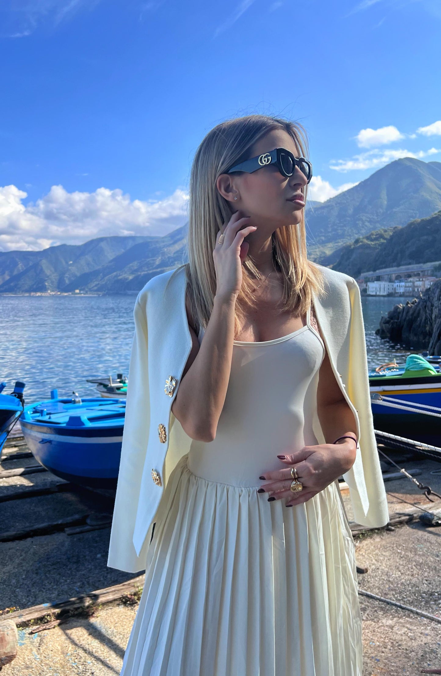 Completo Chianalea bianco/panna