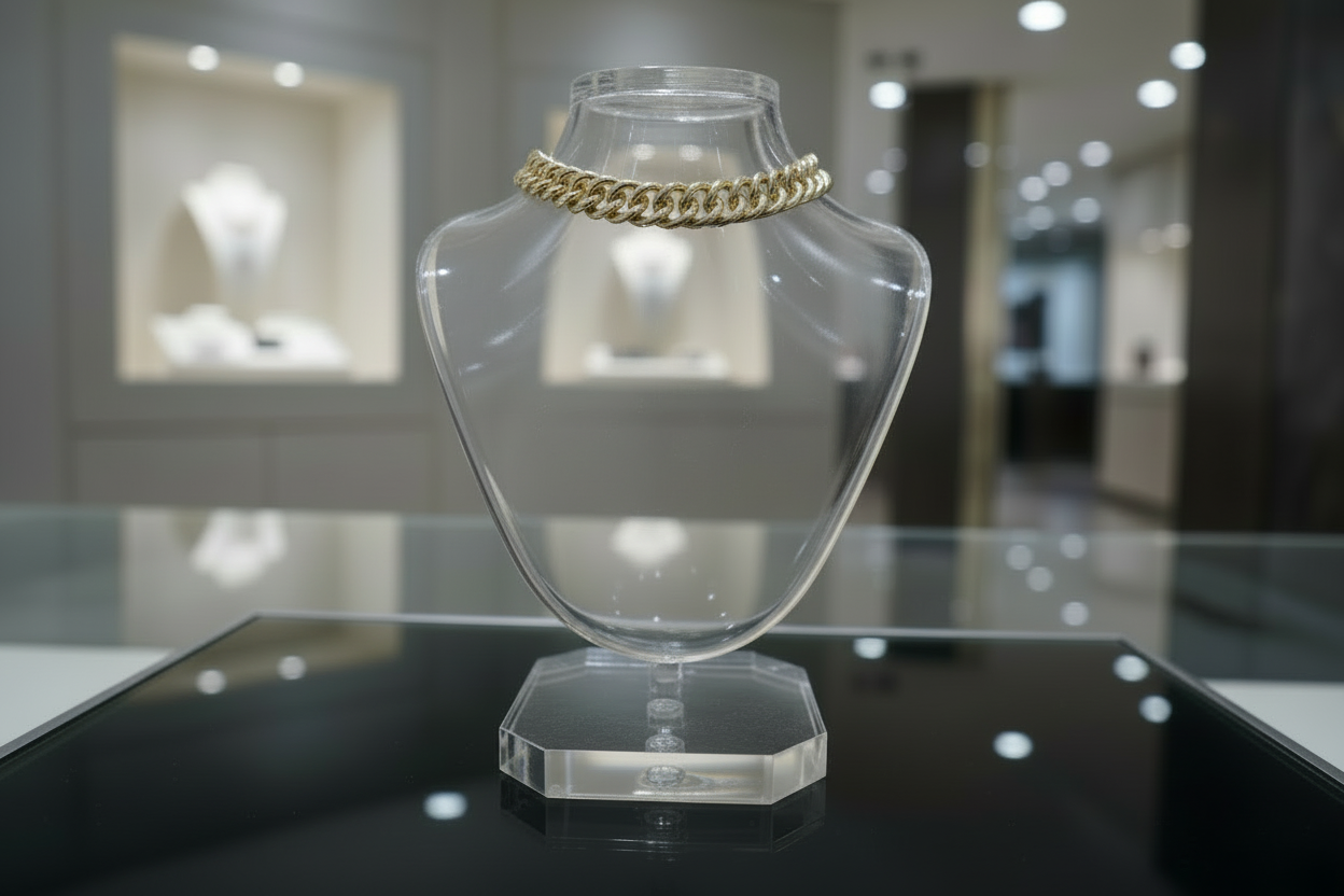 Collier Chain Bold in Acciaio Oro