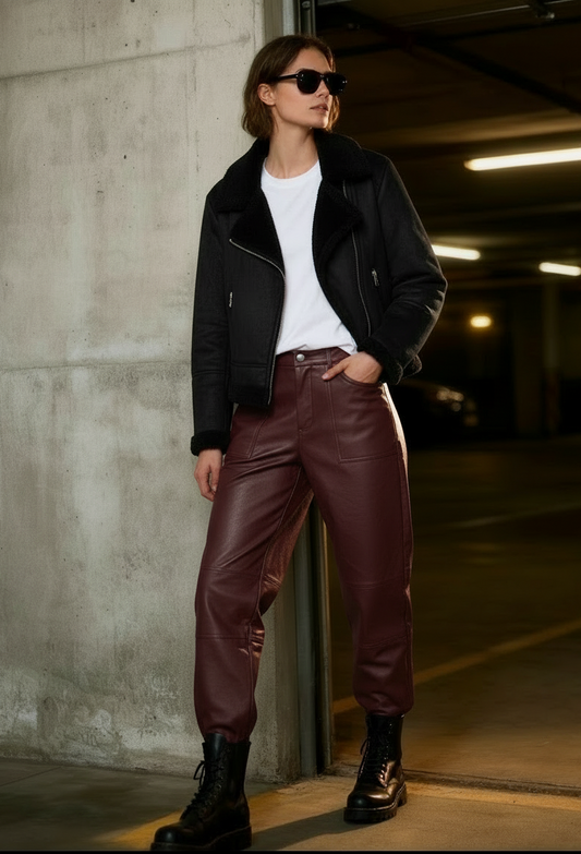 Giacchino Biker in ecocamoscio nero