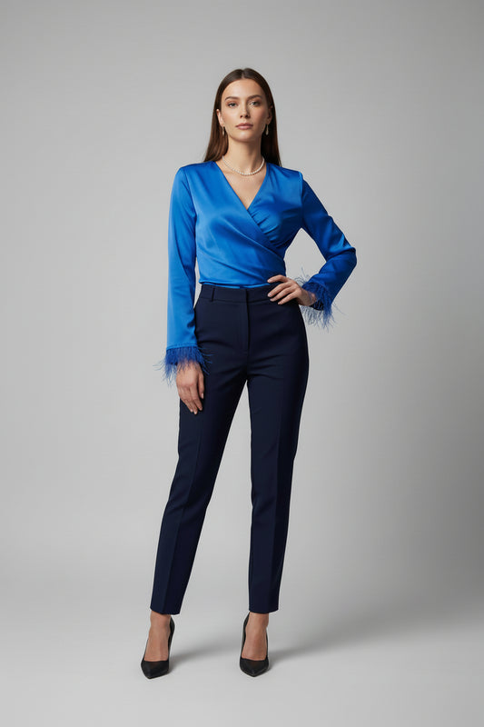 Pantalone Modellante stretch blu