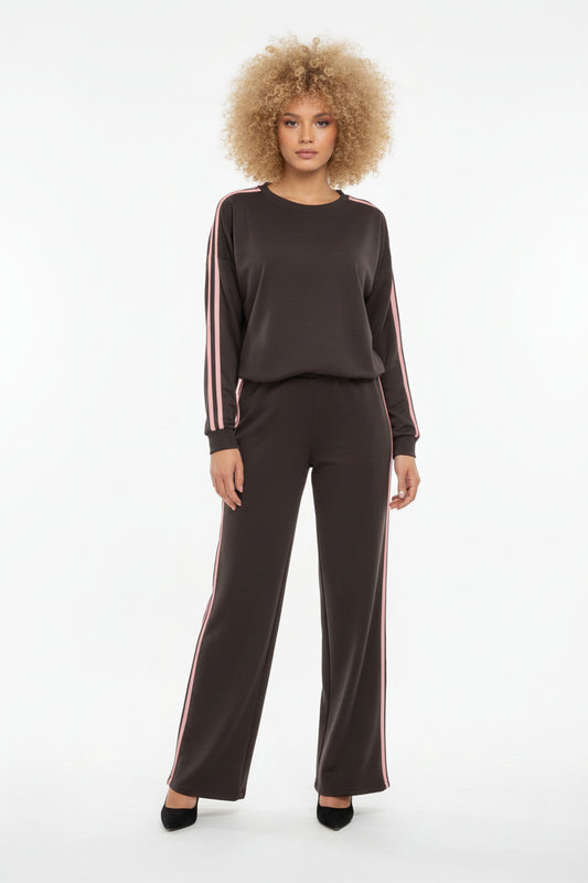 Coordinato tuta Cherie cioccolato