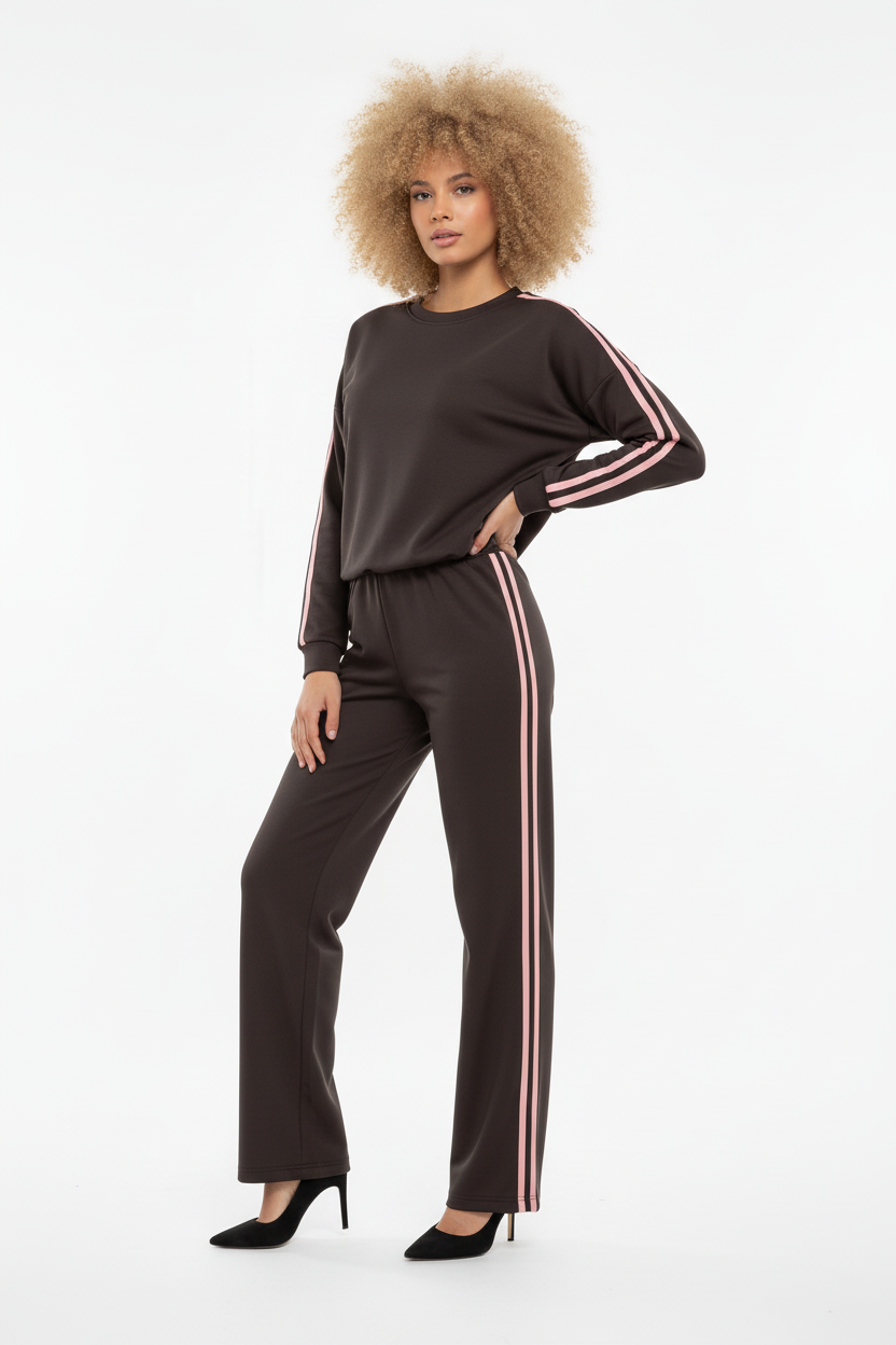 Coordinato tuta Cherie cioccolato