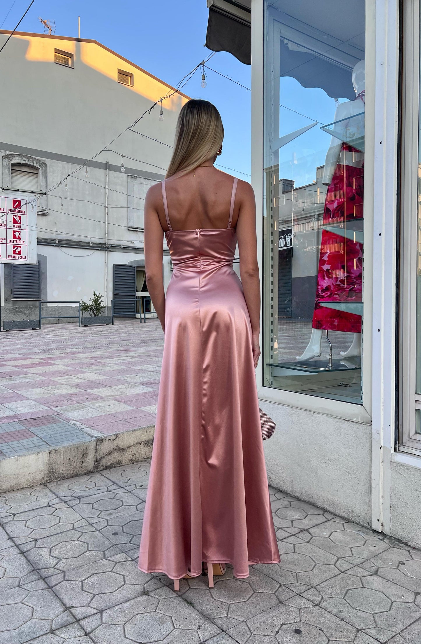 Abito Diamante rosa cipria