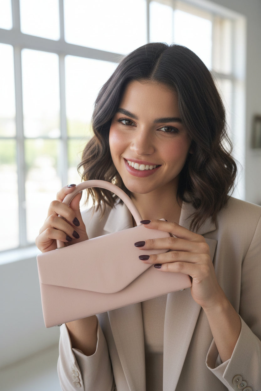 Pochette Larissa beige cipria