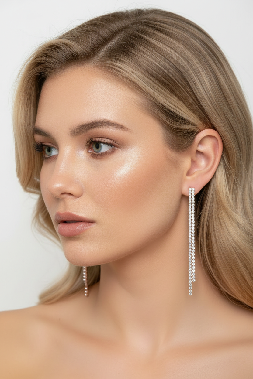 Orecchini Pendenti  "Crystal Cascade"