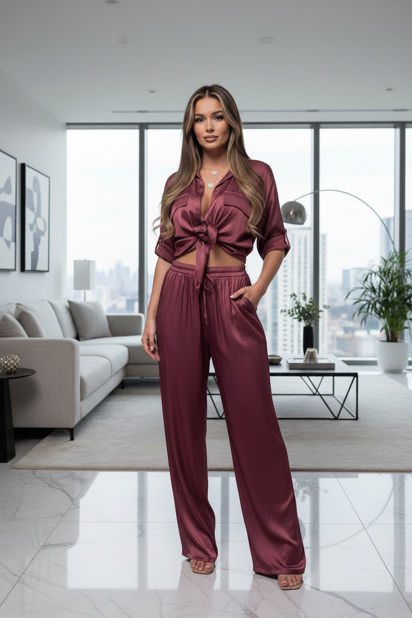 Coordinato Gaby bordeaux