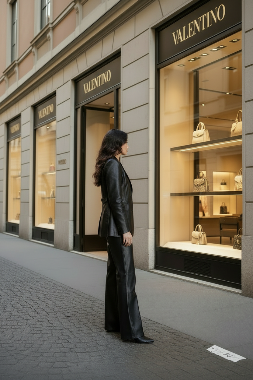 Tailleur Diva in ecopelle