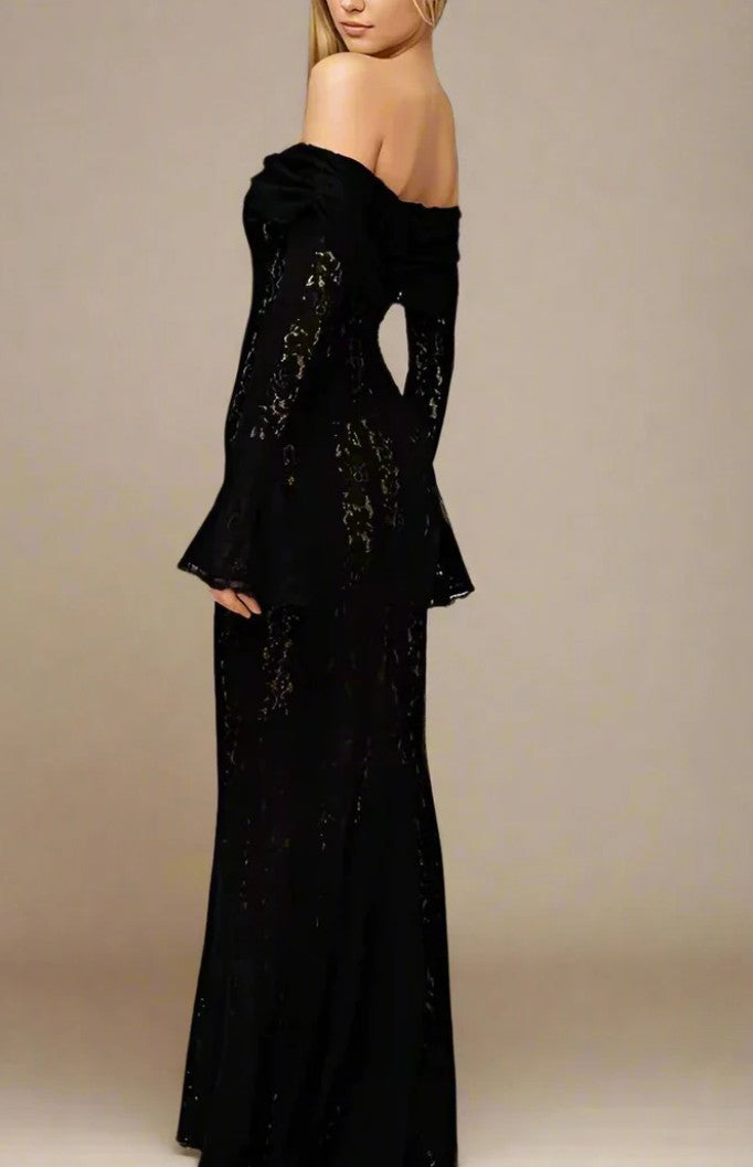 Abito Sophie in pizzo nero