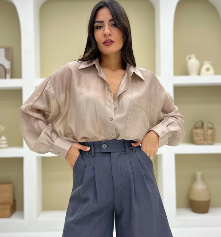 Camicia Shabby color champagne