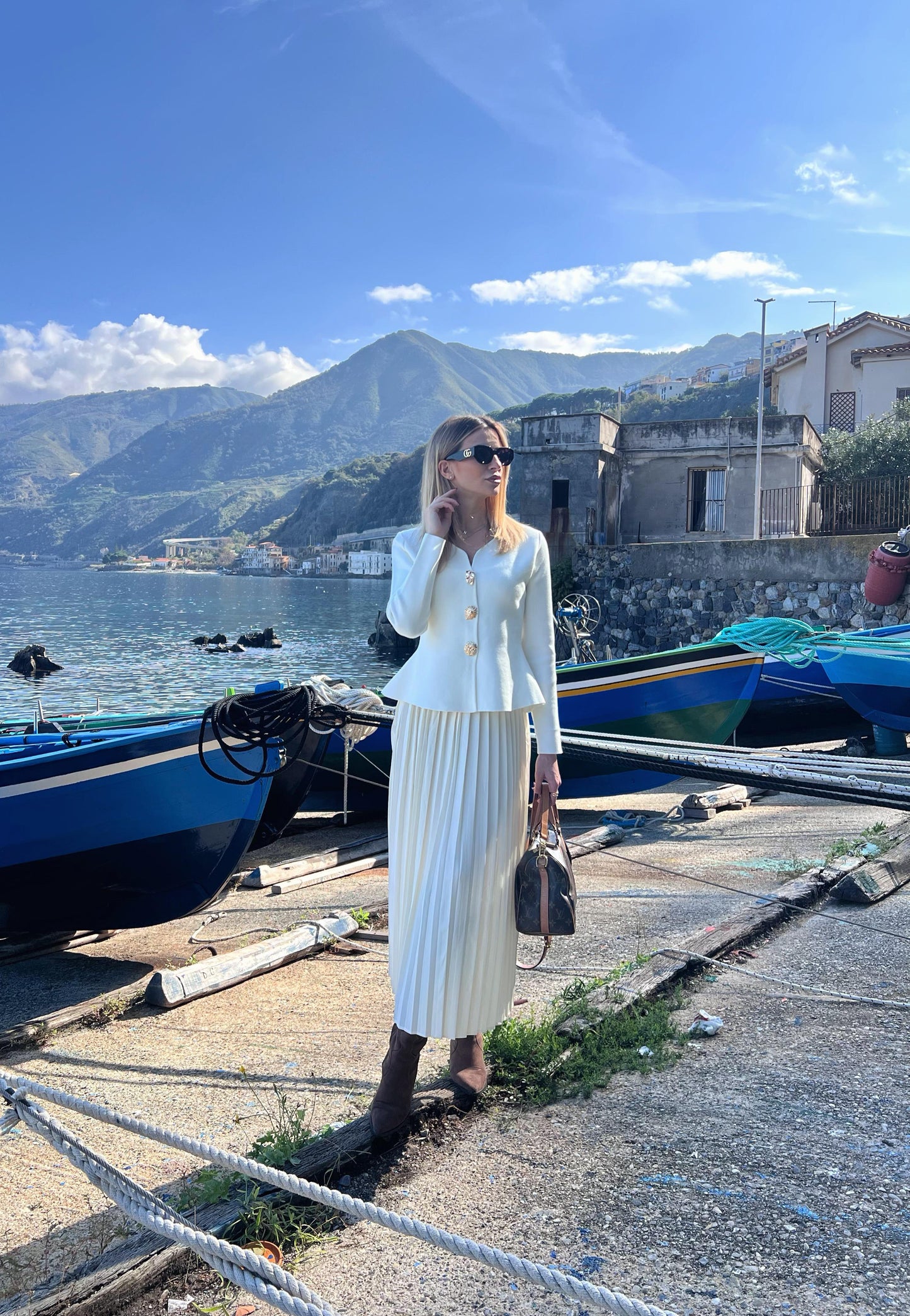 Completo Chianalea bianco/panna