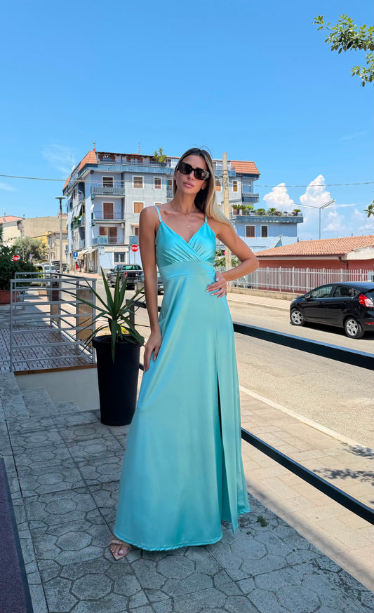 Abito Diamante Color Tiffany