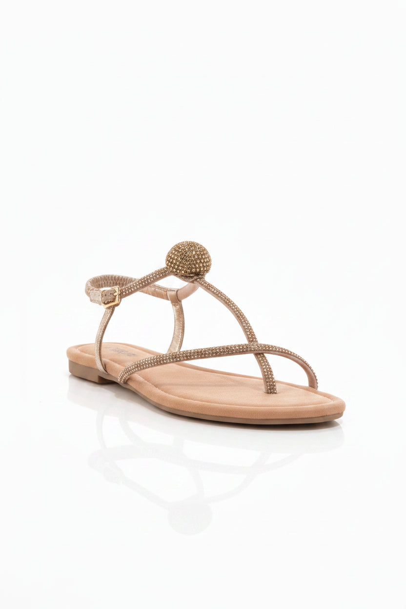 Sandalo Flat Lux oro/champagne