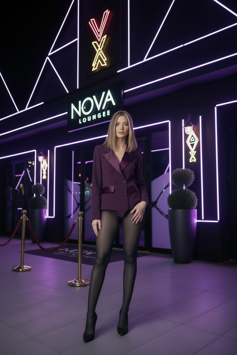 Blazer Playsuit bordeaux