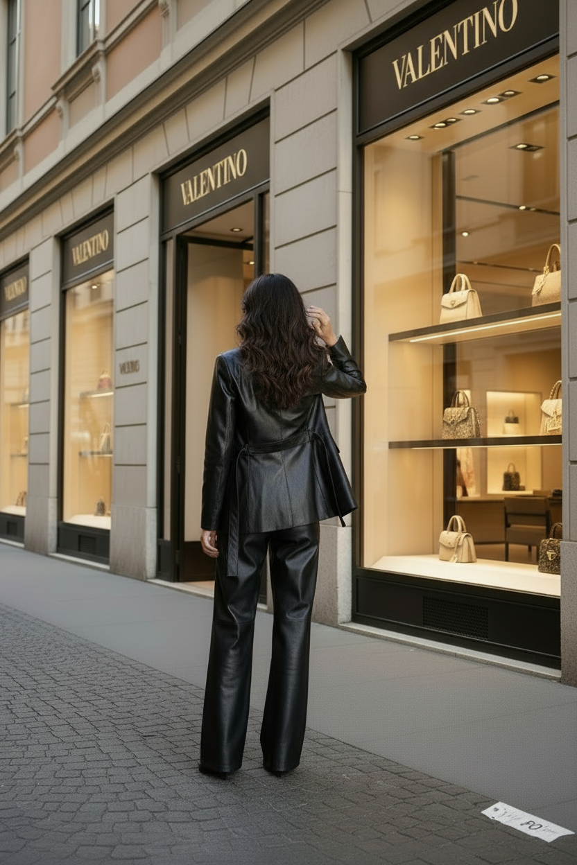 Tailleur Diva in ecopelle