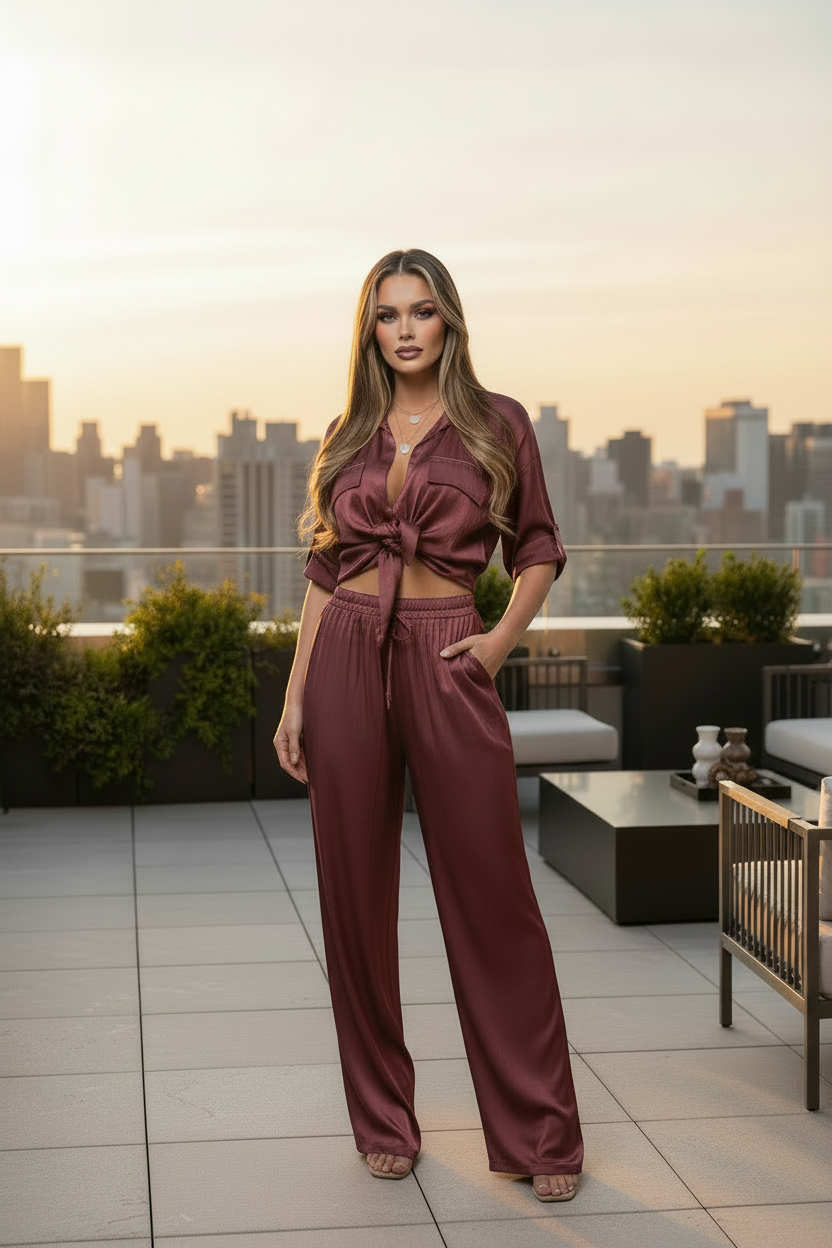 Coordinato Gaby bordeaux