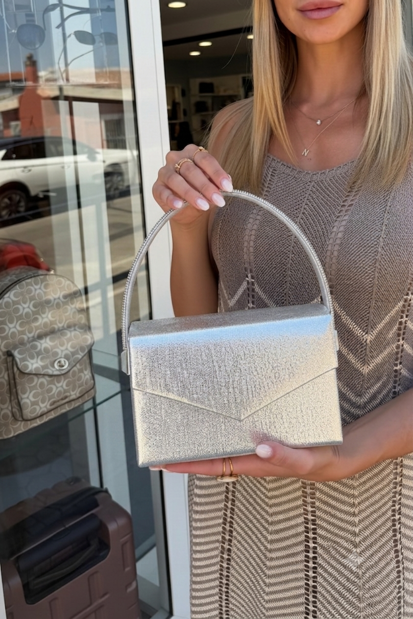 Pochette Cloé argento