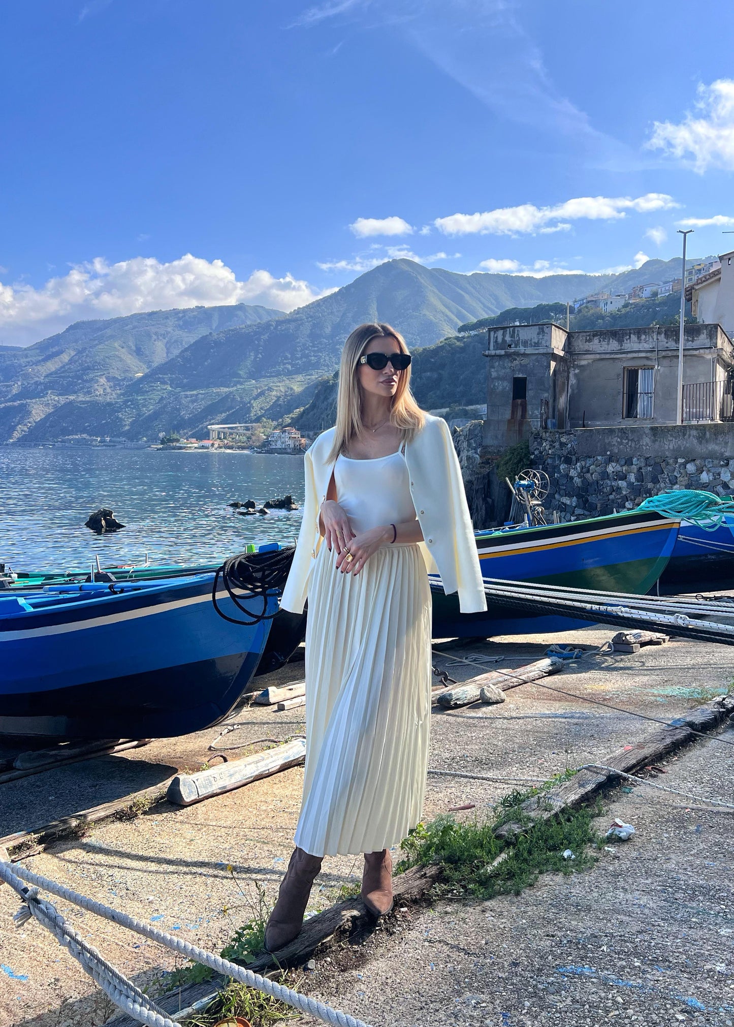 Completo Chianalea bianco/panna