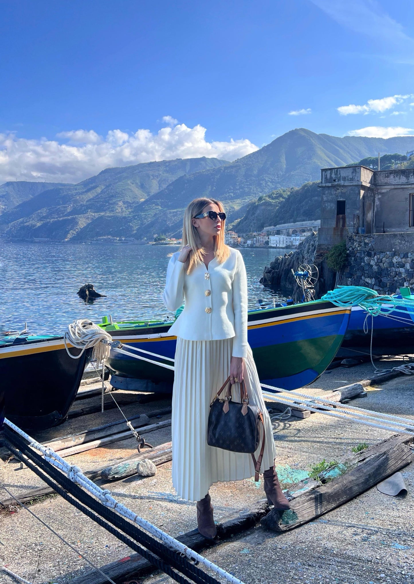 Completo Chianalea bianco/panna