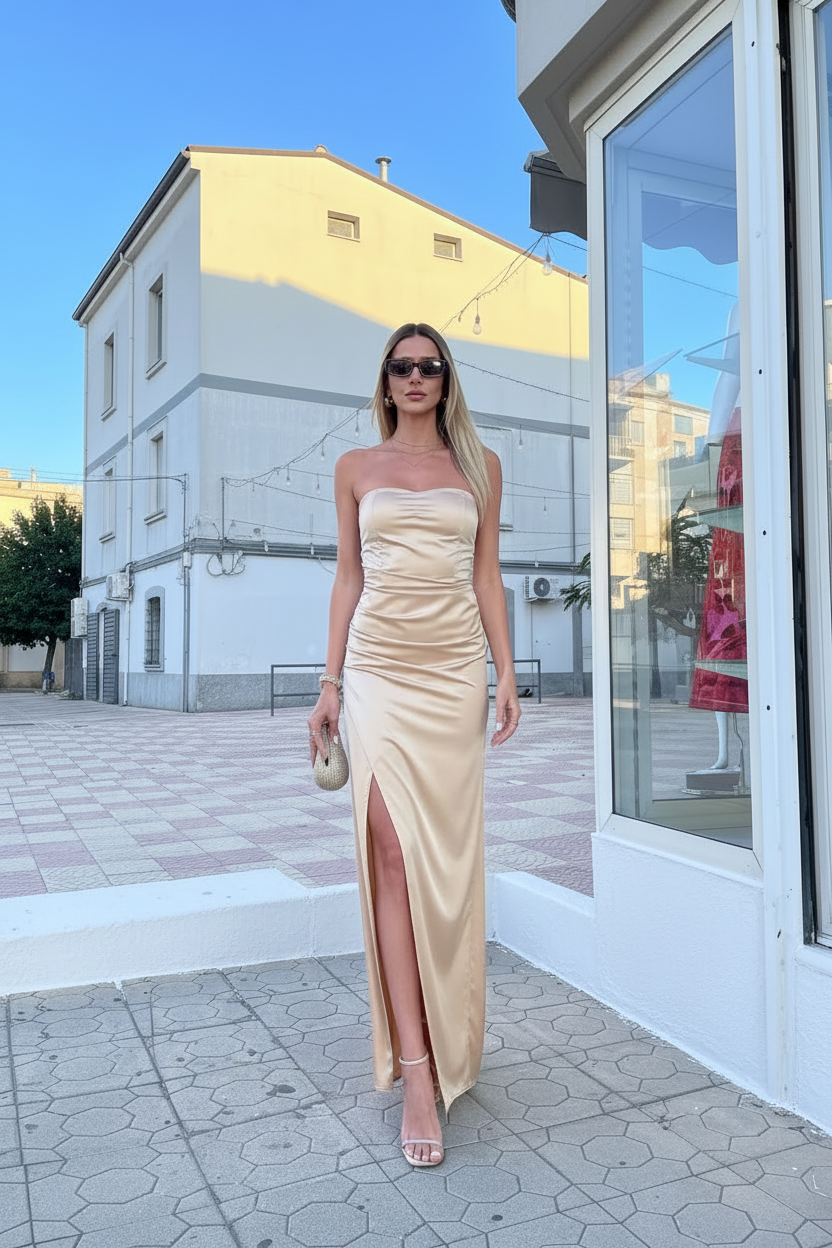 Abito Venezia champagne