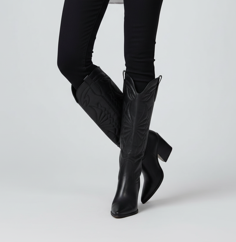 Stivale Texano Mary nero