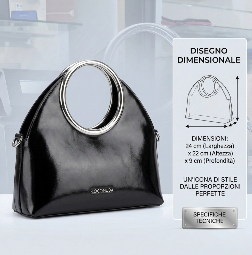 Borsa a Mano Coconuda – Ecopelle