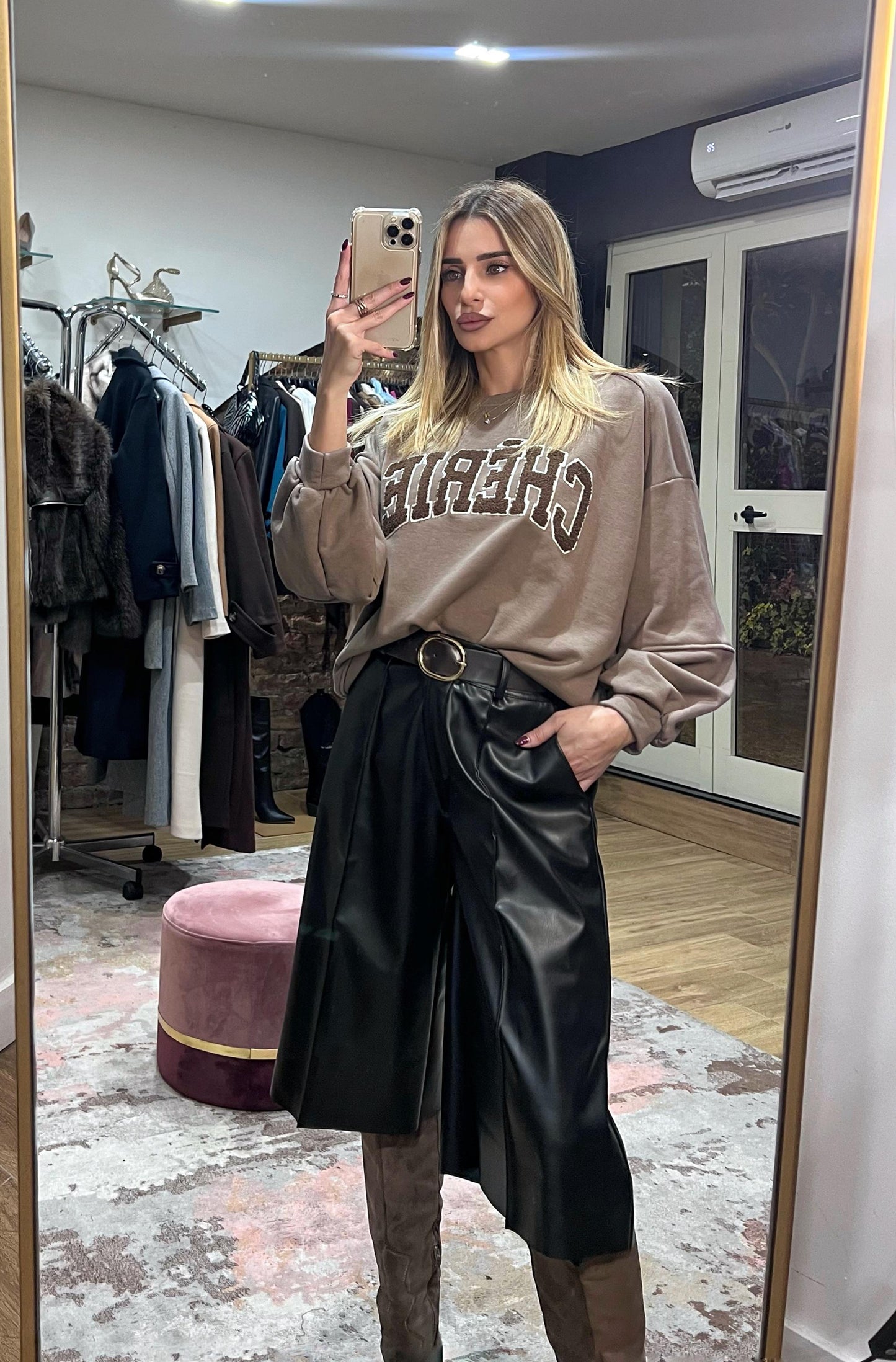 Bermuda Ecopelle Nero