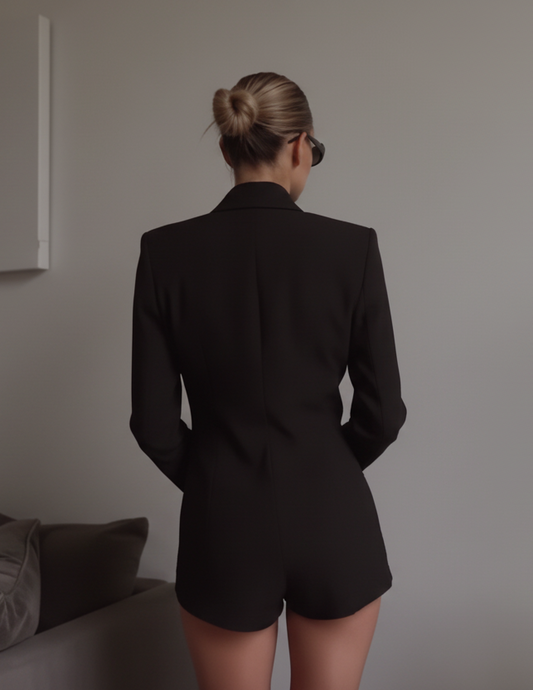 Blazer Playsuit nero