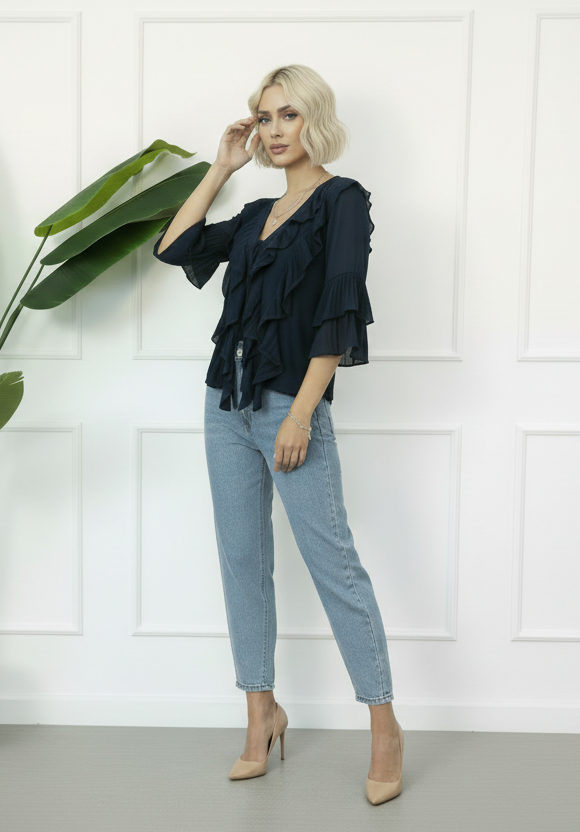 Camicia Eliza blu