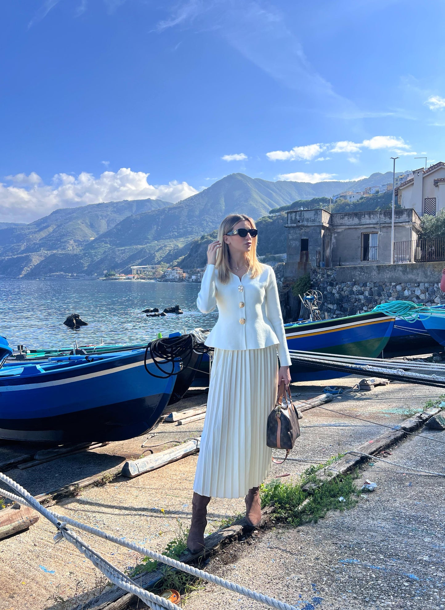 Completo Chianalea bianco/panna