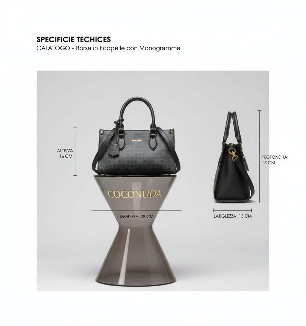 Borsa Karin COCONUDA Nero/Grigio