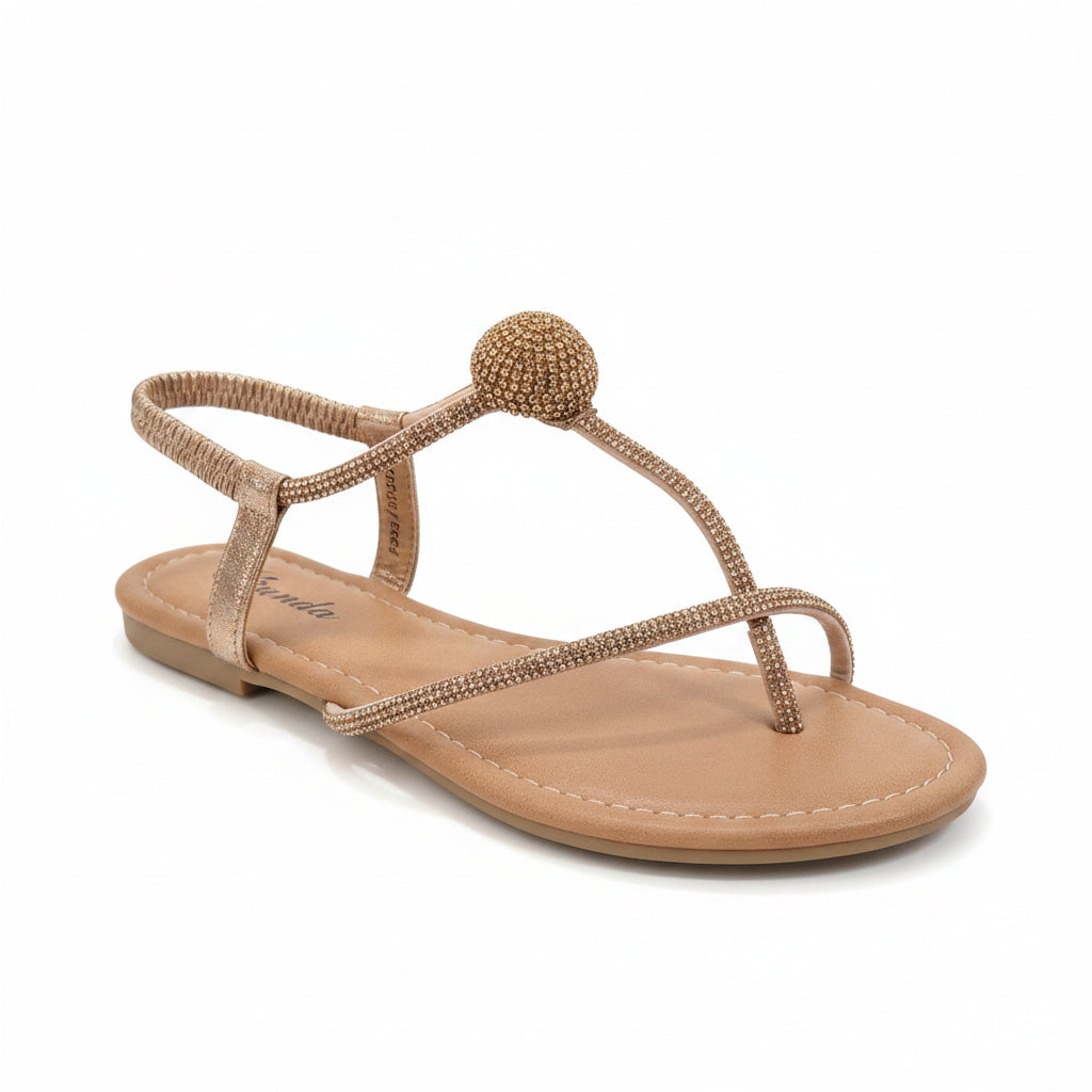 Sandalo Flat Lux oro/champagne