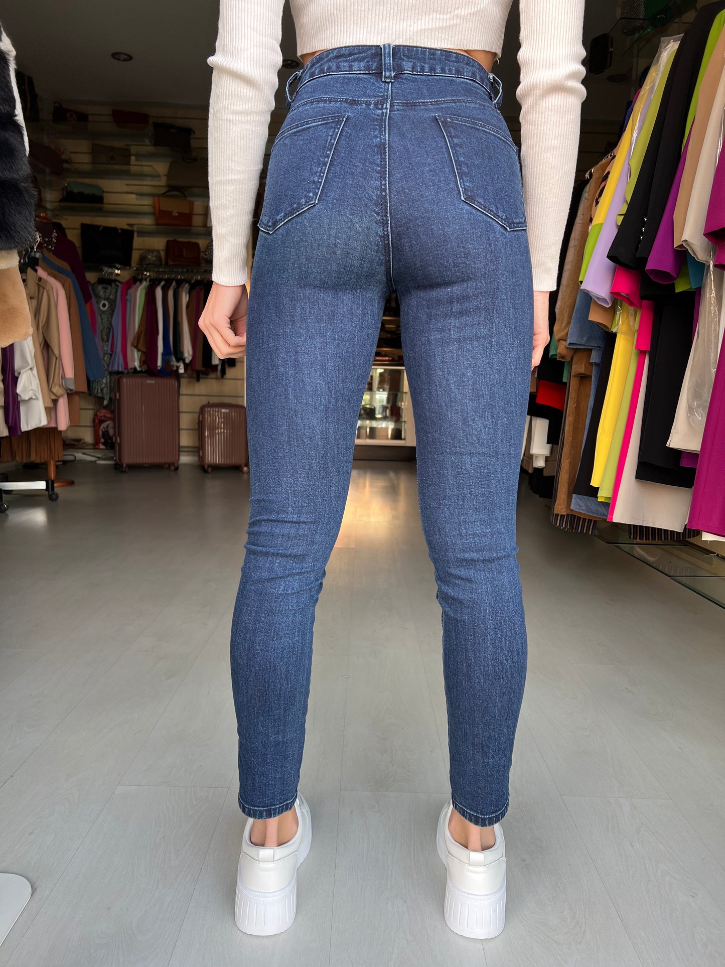 Jeans Skinny blu scuro